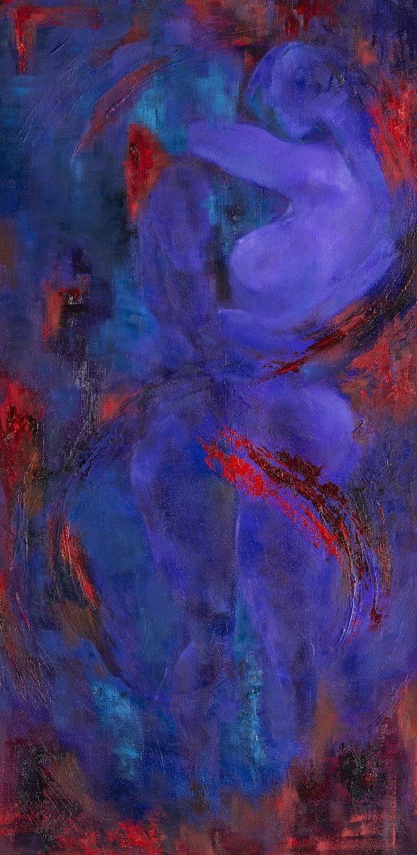 figurative art, relationship, paintings, couple art, female artist, canadian