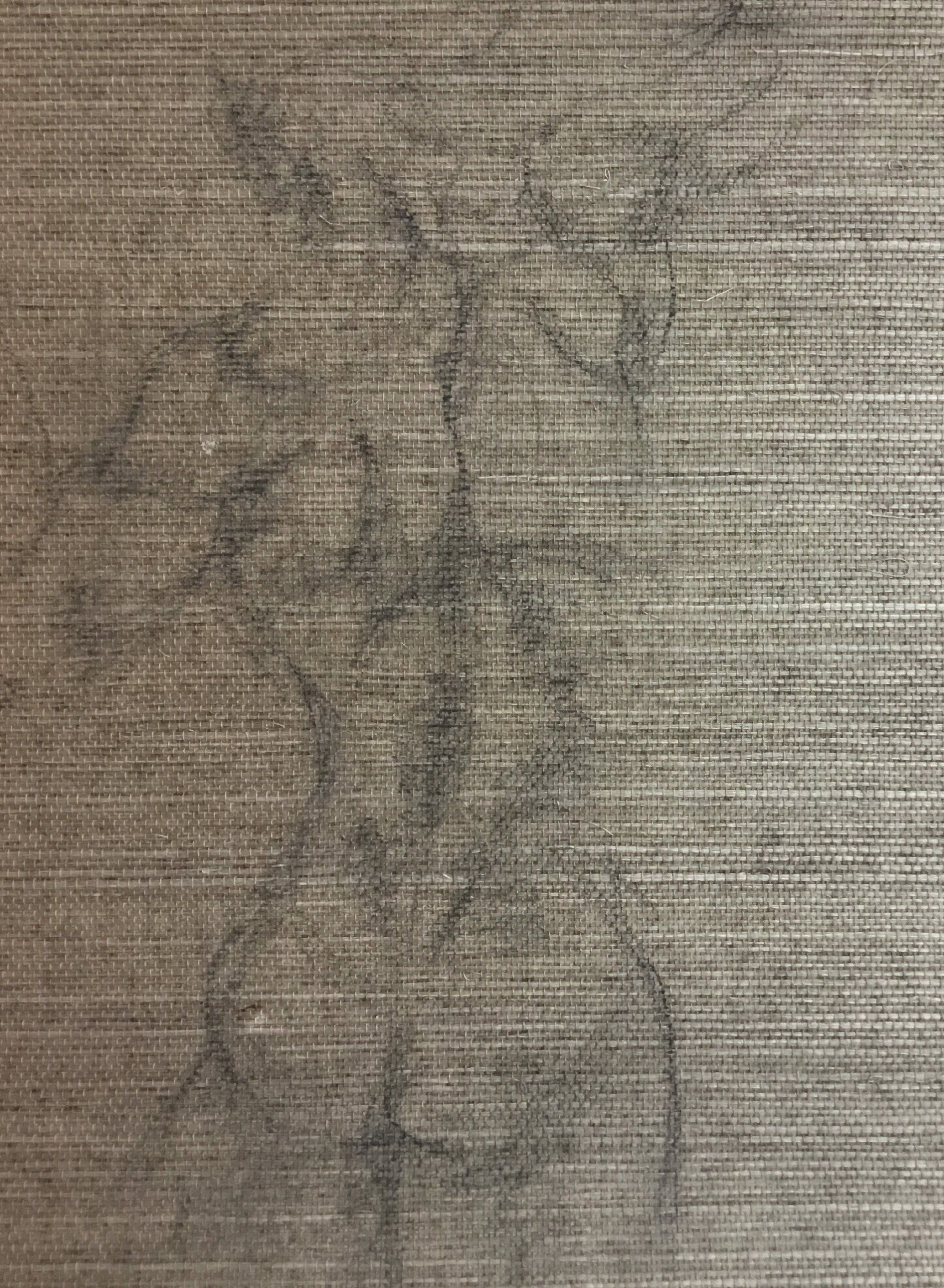 male, figure, nude, painting, fabric art