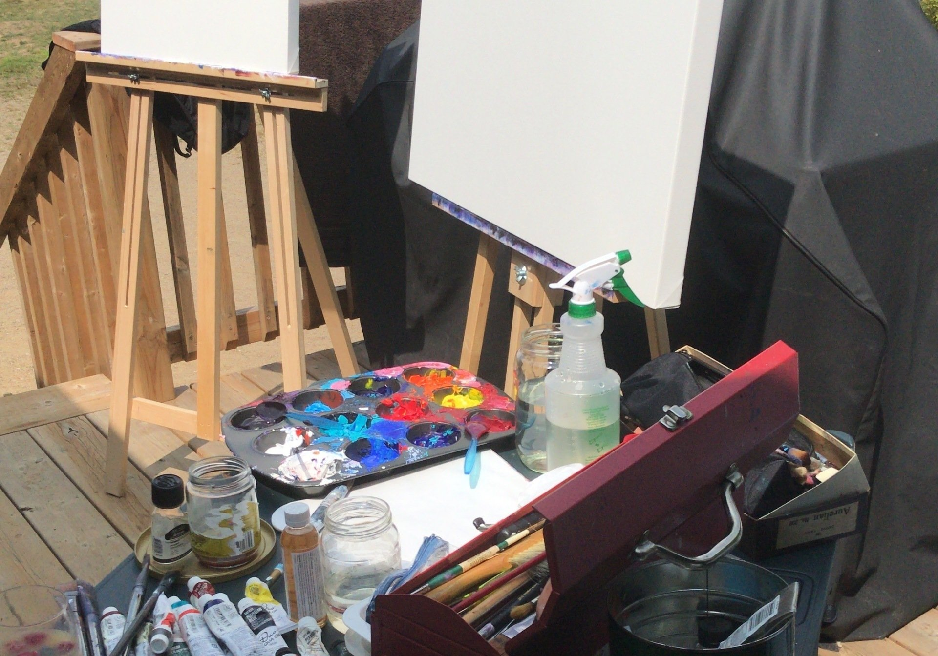 painting process, creative process, small paintings, work habits, artist life, artwork, painter