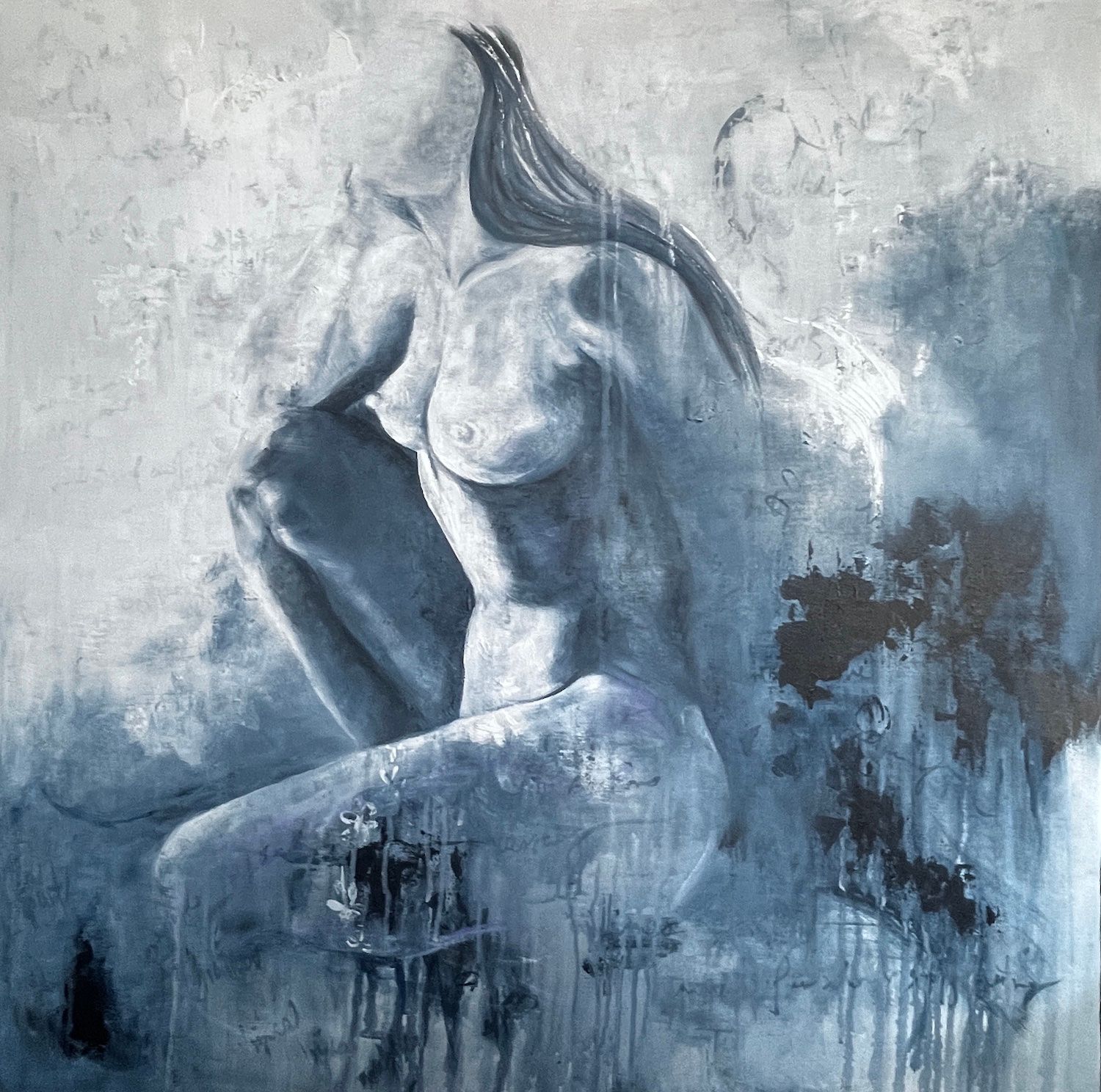 portrait painting of female full body
