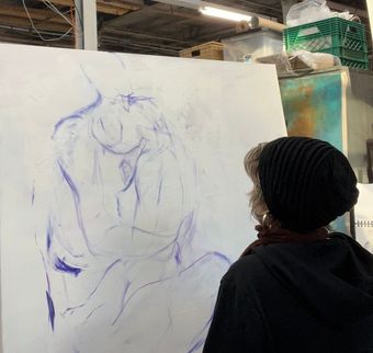 art by k2 large canvas in progress