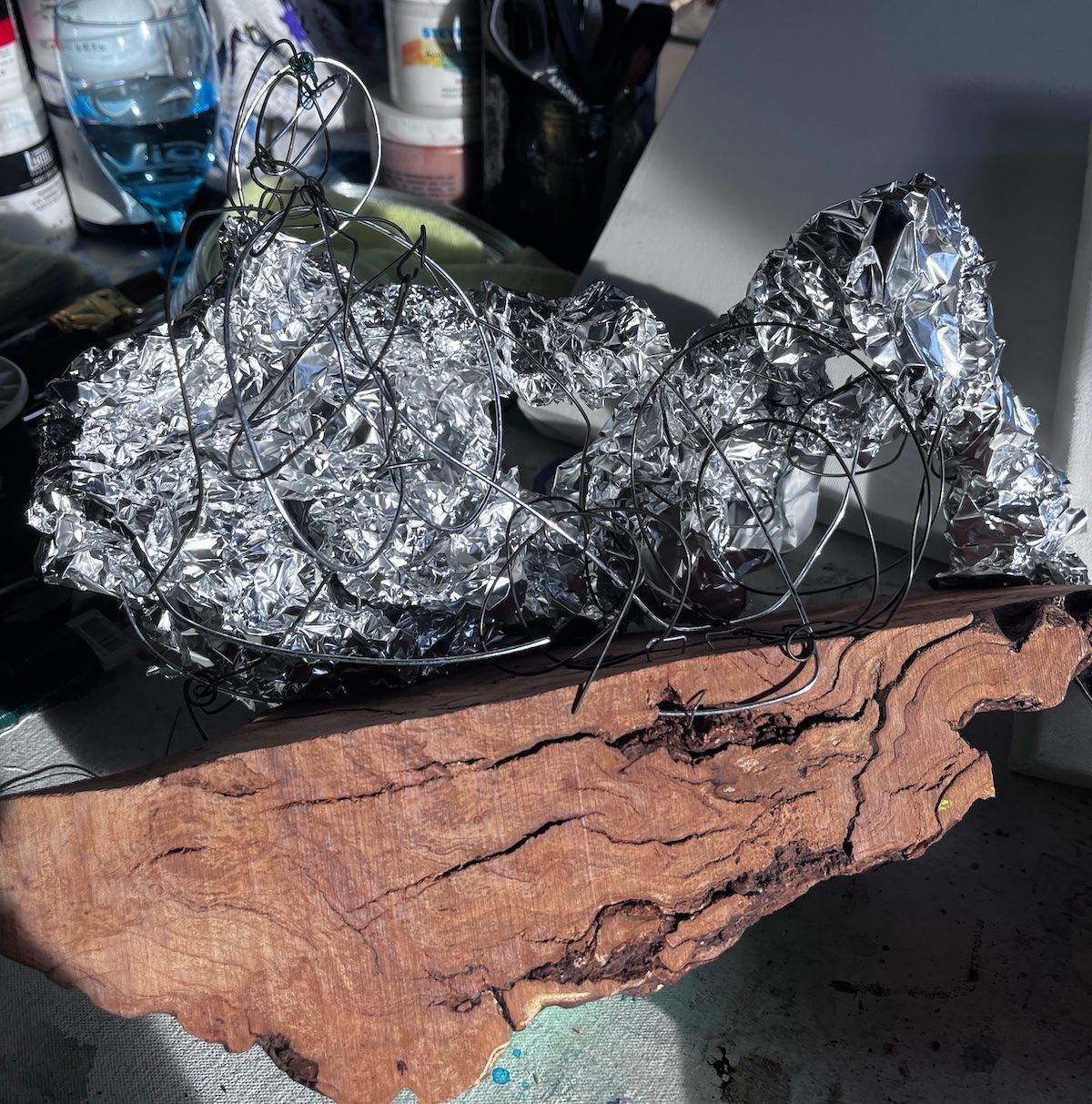 karen klucowicz sculpture in progress
