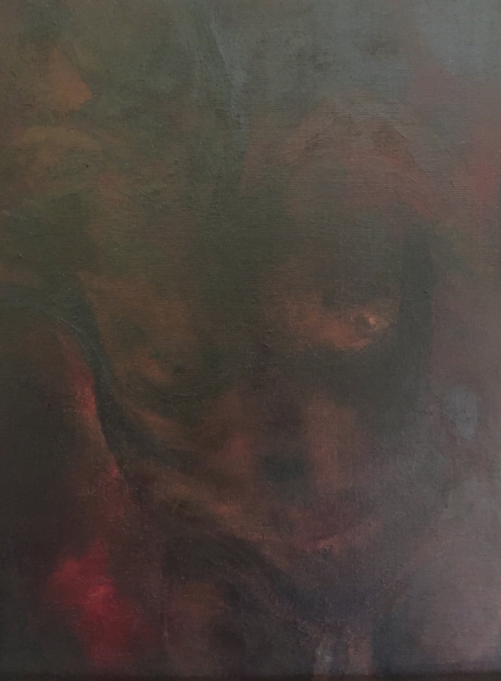 male nude, painting, abstract, acrylic on board, contemporary art, canadian artist, klucowicz, figurative, travel inspires art, jamaica