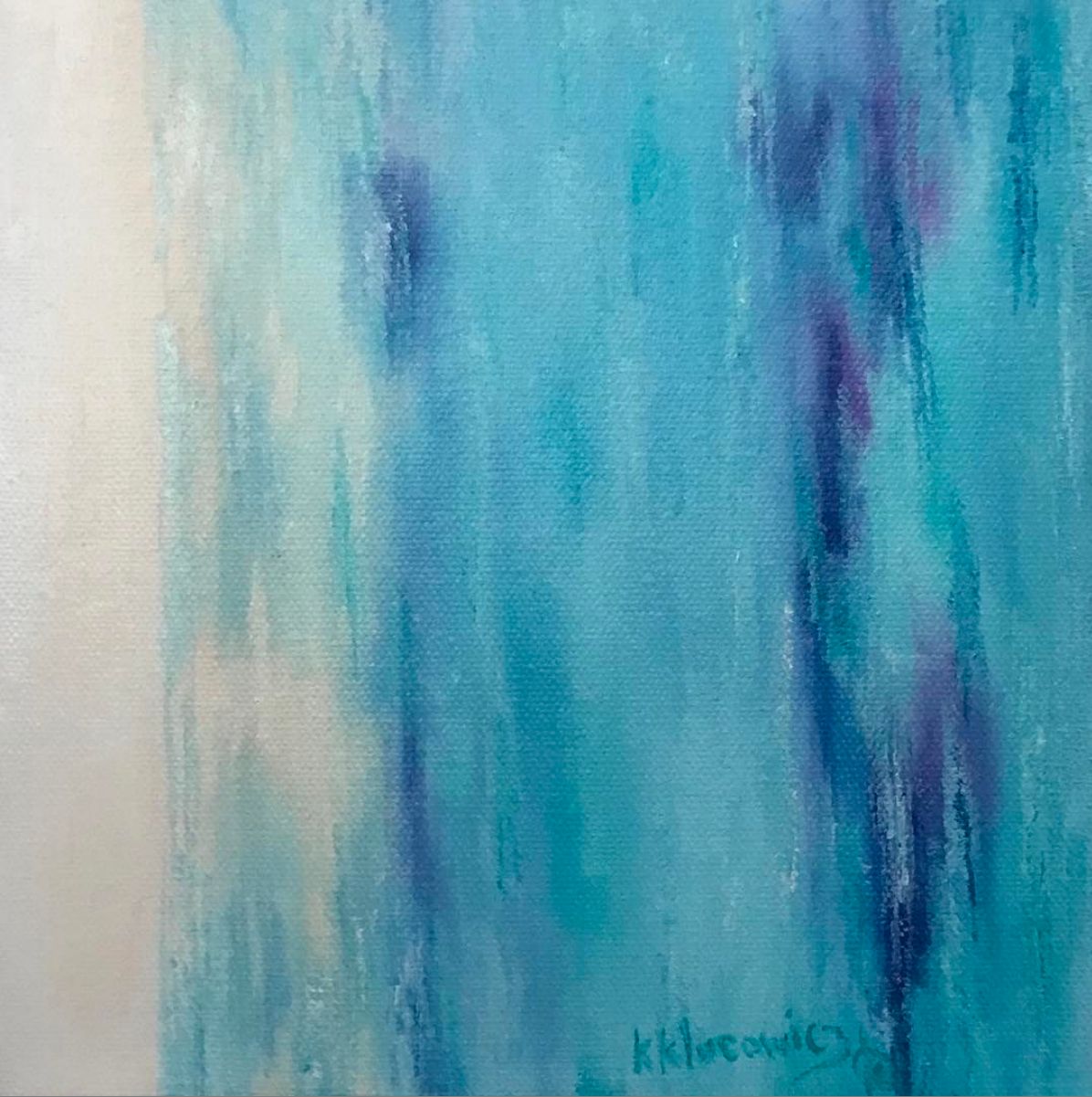 abstract, small painting, expressive figurative, abstract expressionism, couple art, water inspired
