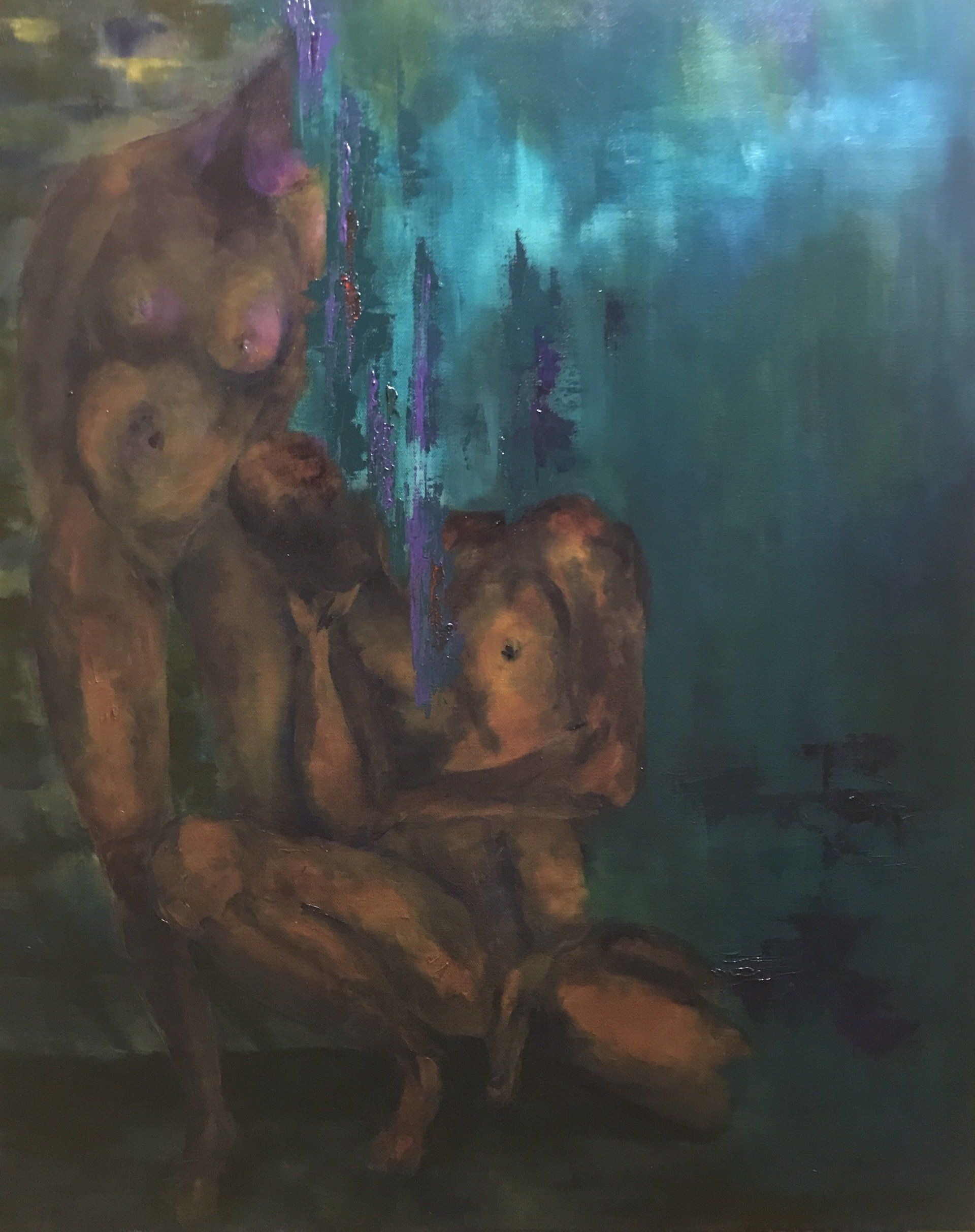 strong female, male female, nude, painting, oil on canvas, contemporary art, abstract, figurative, renaissance, old masters, portrait