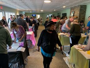 Karen Klucowicz teaching for studio k2 at team-building event