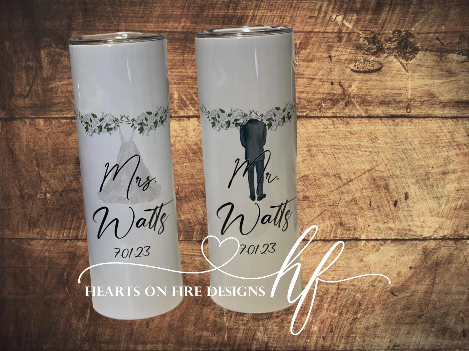 Stainless Tumbler – Sun Prairie, WI – Hearts on Fire Designs