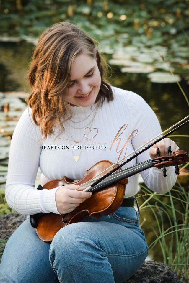 Woman Playing Violin – Sun Prairie, WI – Hearts on Fire Designs