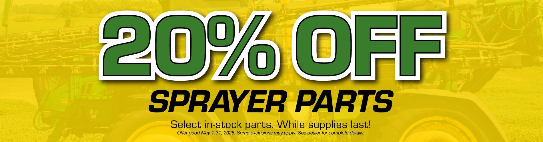 Sprayer Parts Sale