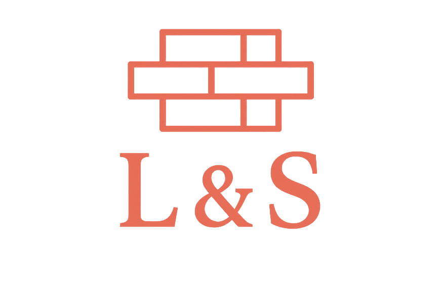 Orange brick logo with "L & S" text below.