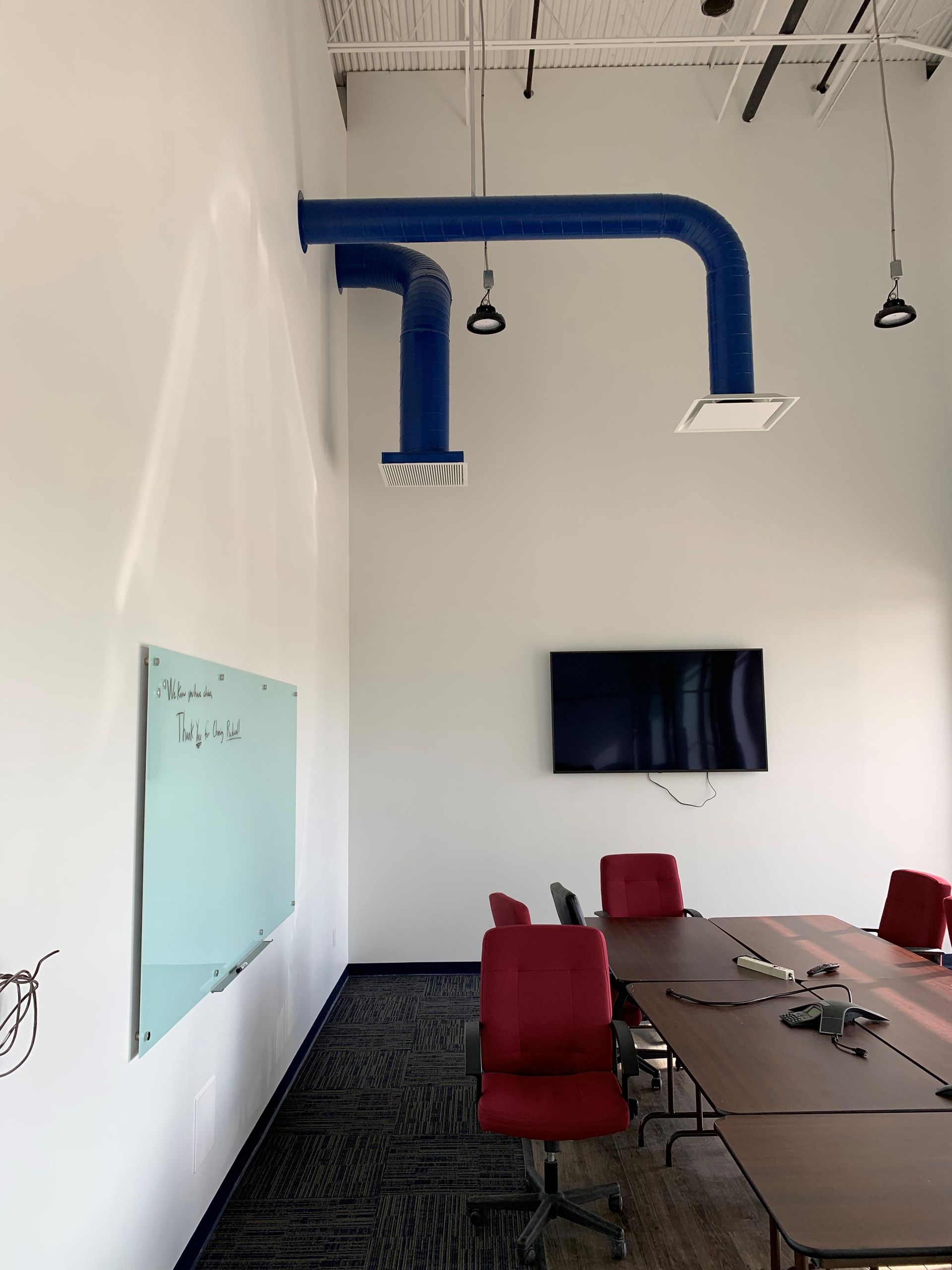 Tom's Commercial installed and repaired ducts at Radwell International