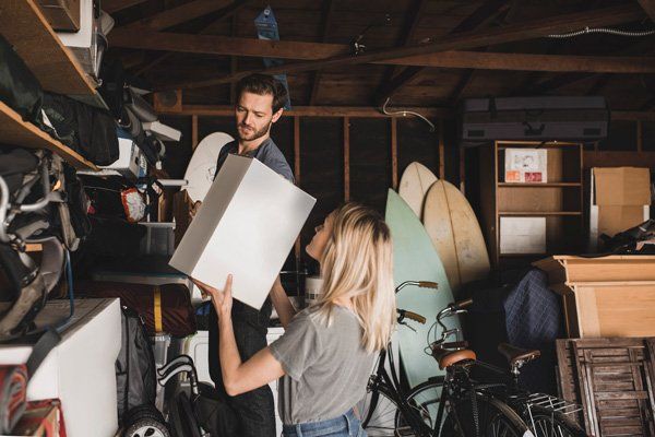 couple storing boxes