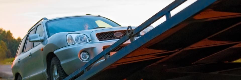 car on tow truck
