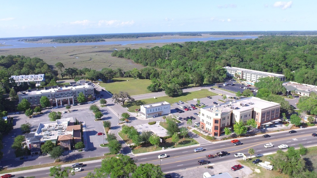 the pearl aerial shot
