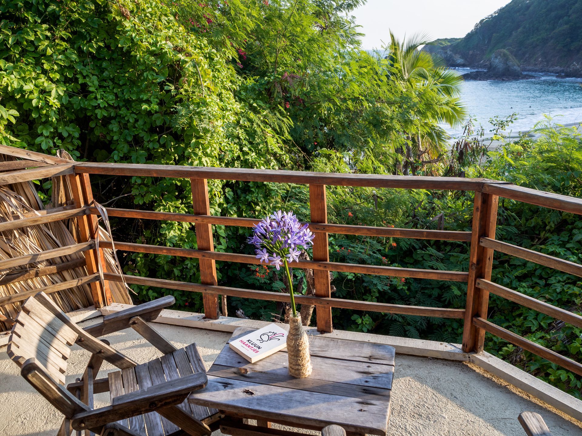 vista espectacular en posada del arquitecto en mazunte, oaxaca