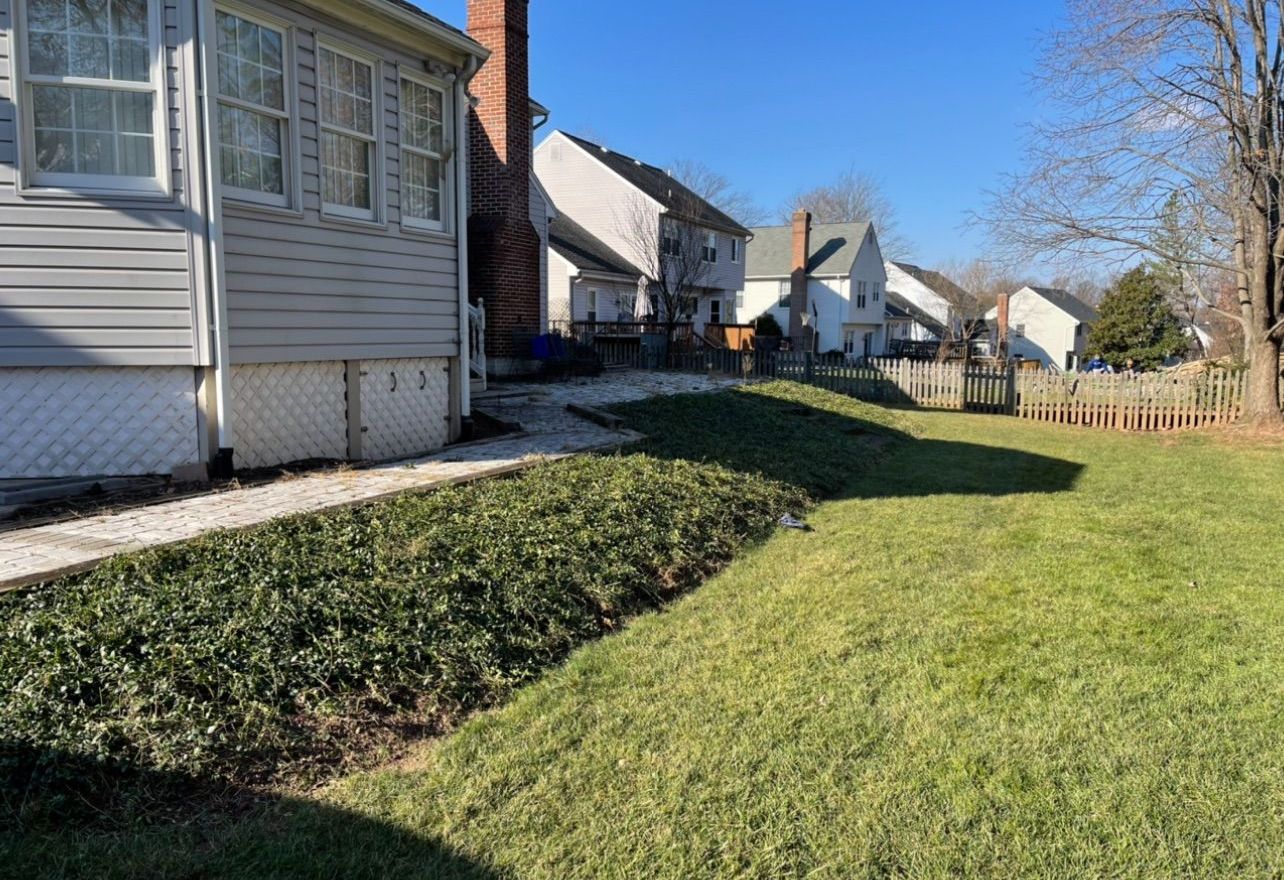 A house with a large lawn in front of it in a residential area.