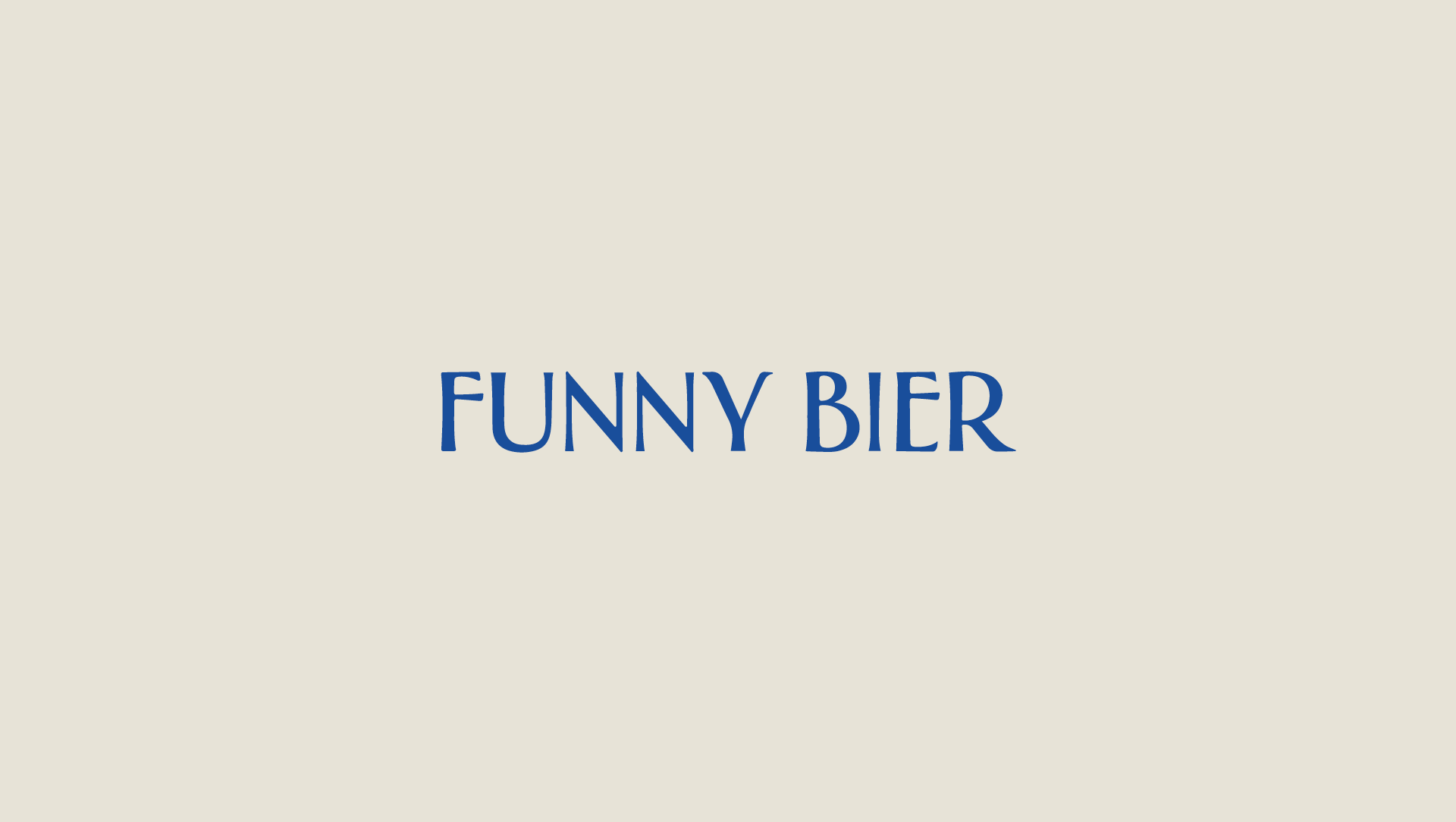 Funny Bier - brand identity
