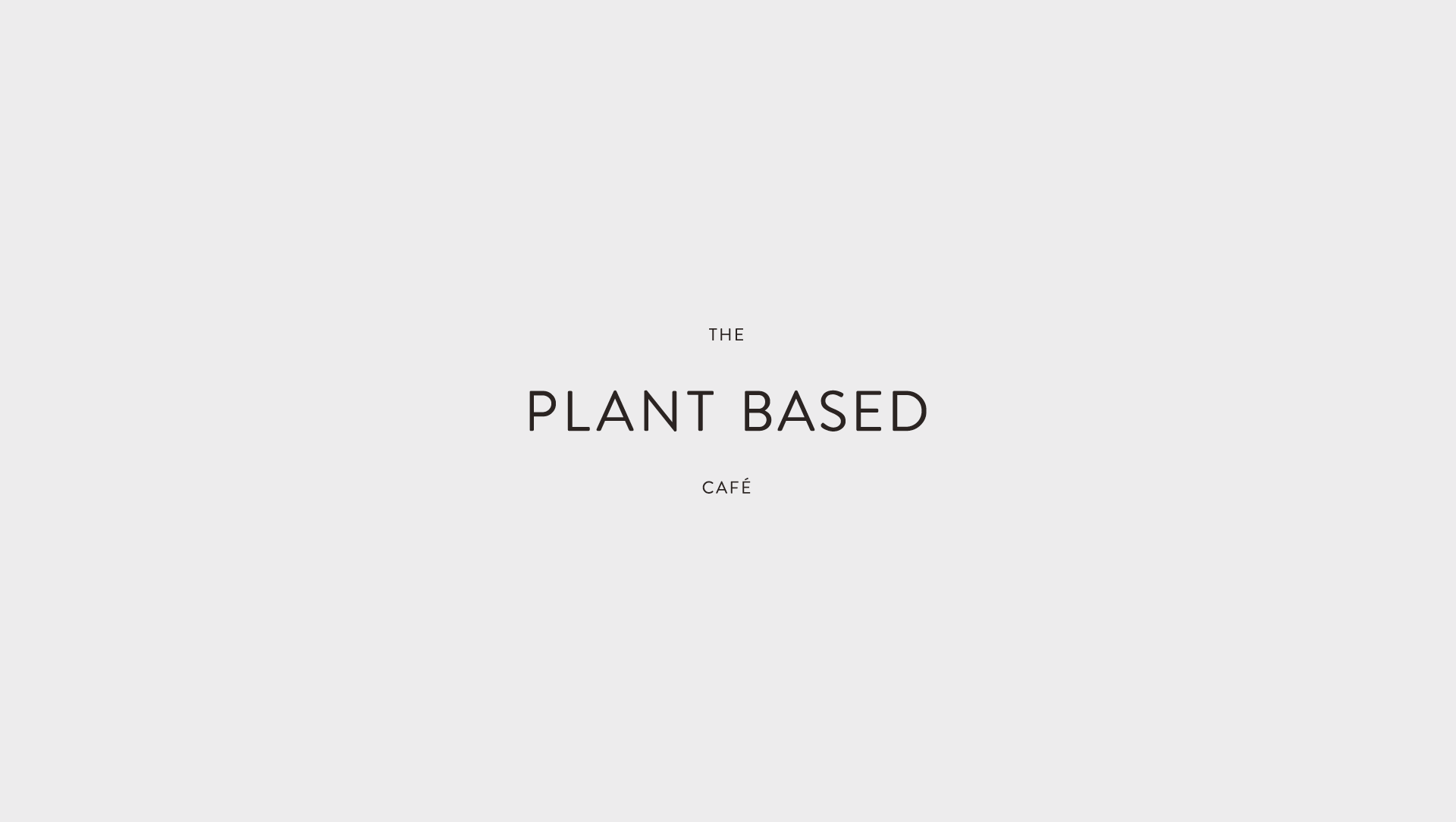 The Plant Based Cafe -  brand identity package