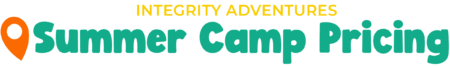 A logo for integrity adventures summer camp pricing