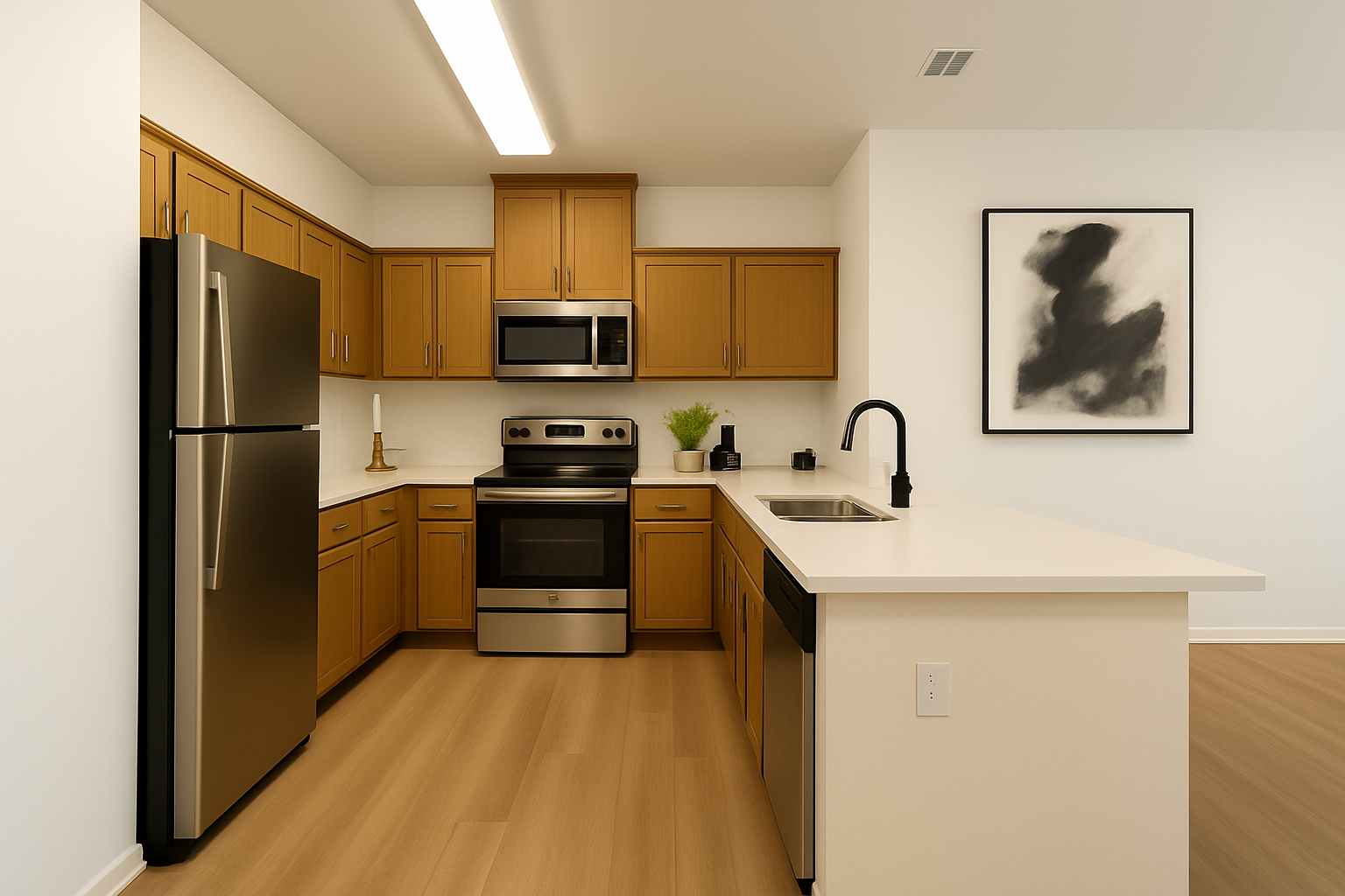 Interior photo of a modern bedroom