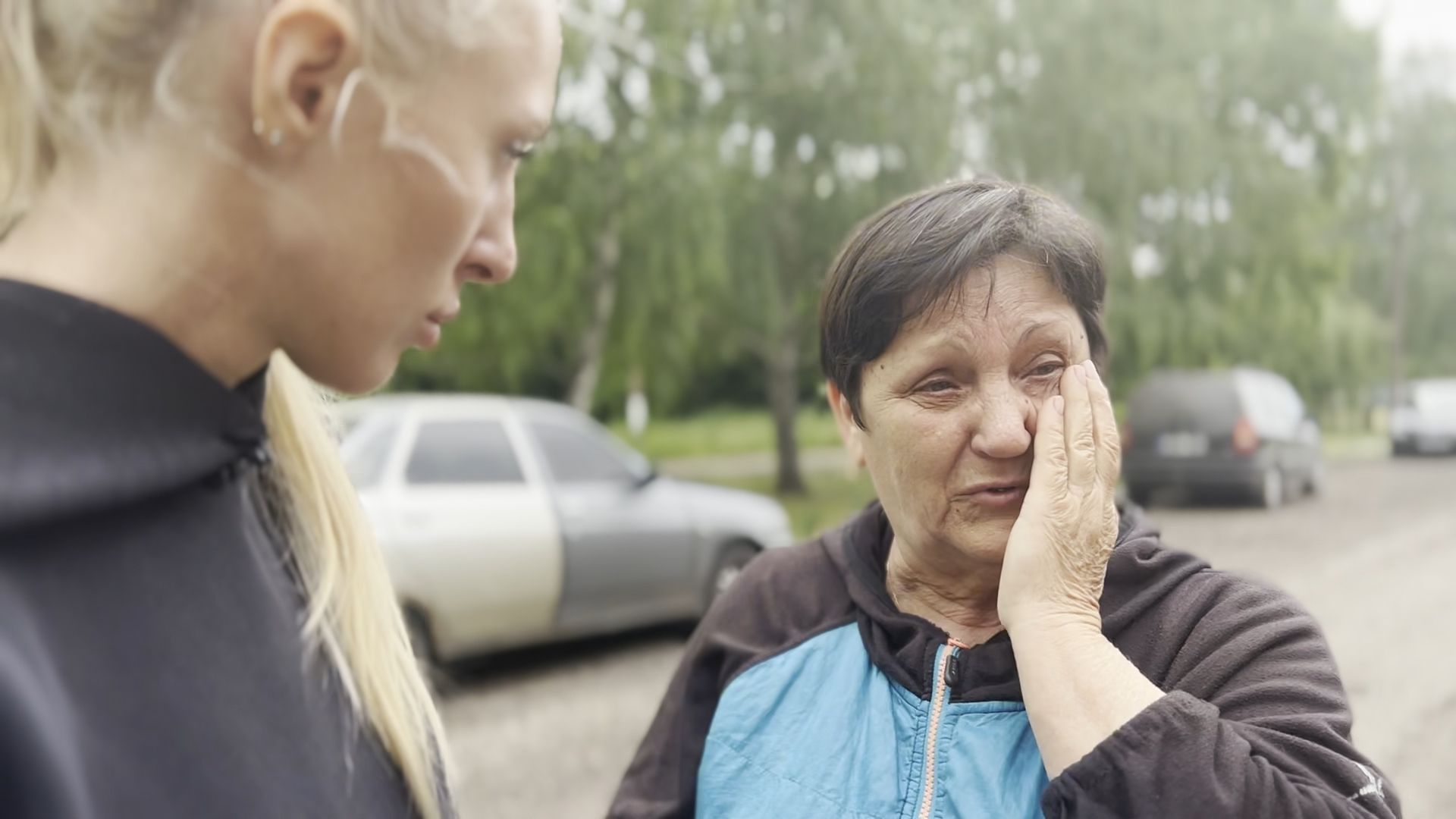 A still image from People of War , the new documentary tells the story of volunteers at Ukraine's frontline who rescue residents, deliver food and risk their lives to ease civilian suffering. 