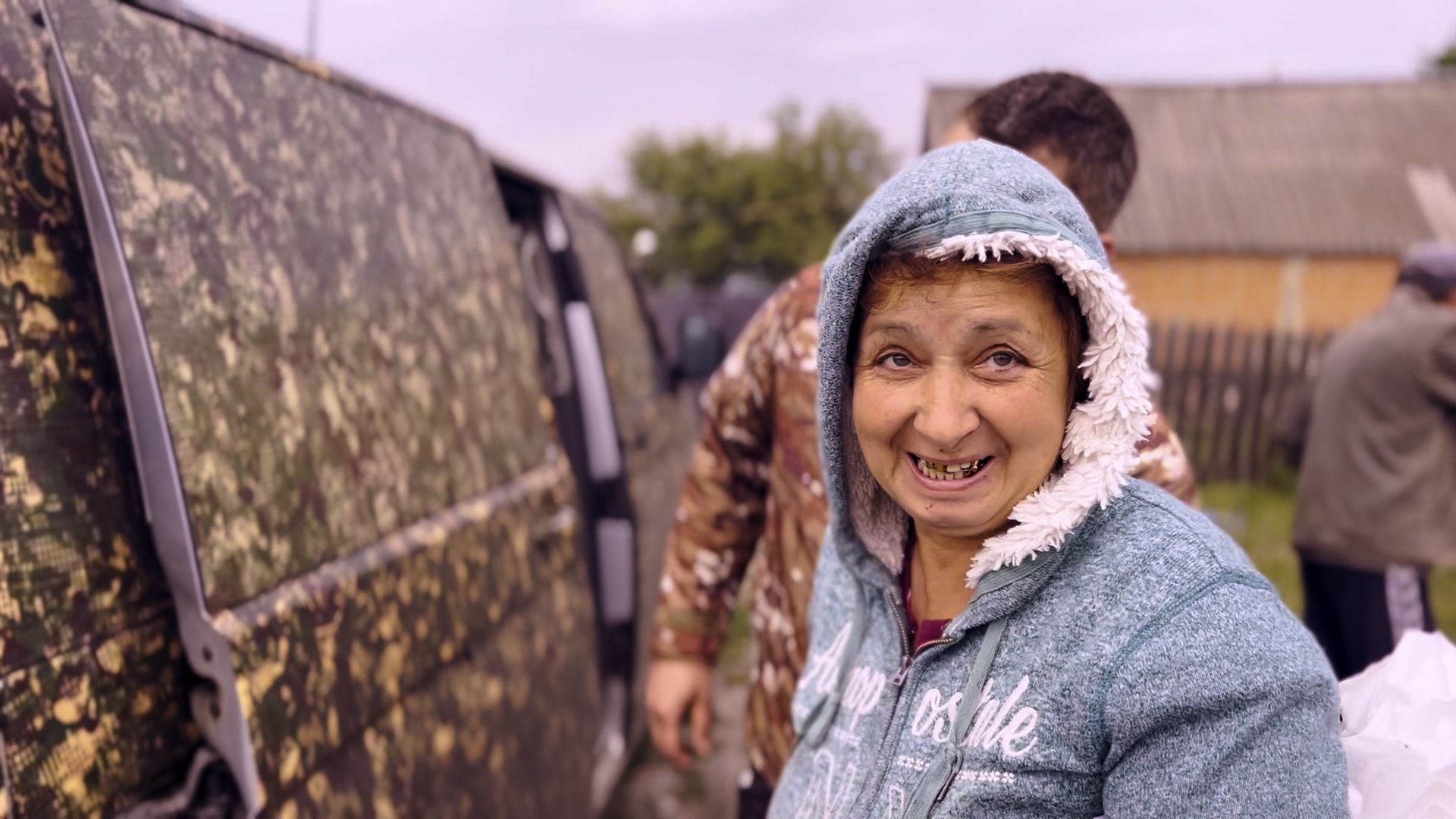 A still image from People of War , the new documentary tells the story of volunteers at Ukraine's frontline who rescue residents, deliver food and risk their lives to ease civilian suffering. 