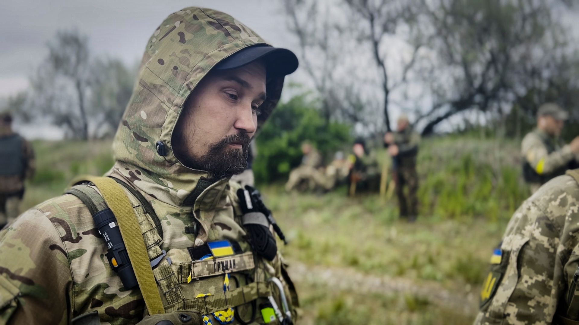 A still image from People of War , the new documentary tells the story of volunteers at Ukraine's frontline who rescue residents, deliver food and risk their lives to ease civilian suffering. 