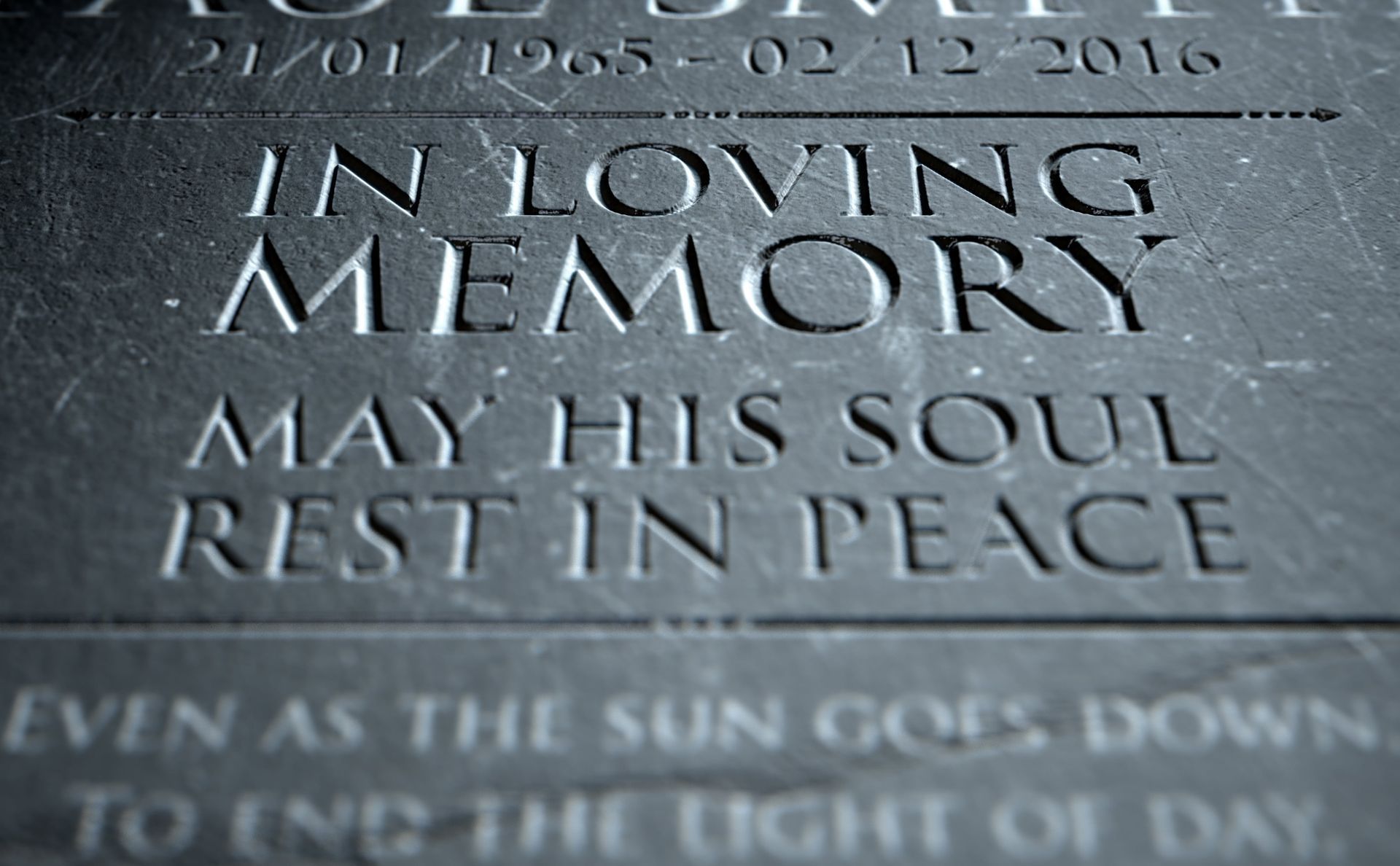 headstone Inscription