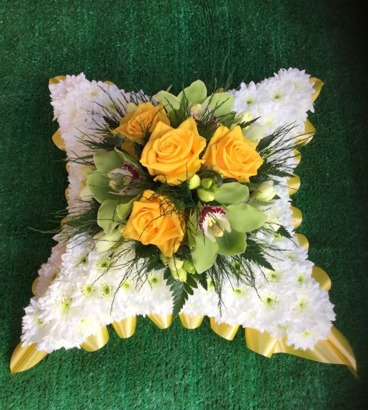 pillow funeral flowers