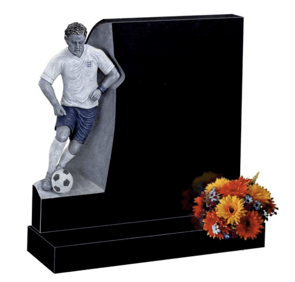 Football Fan Headstone