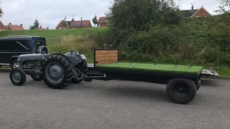 tractor hearse