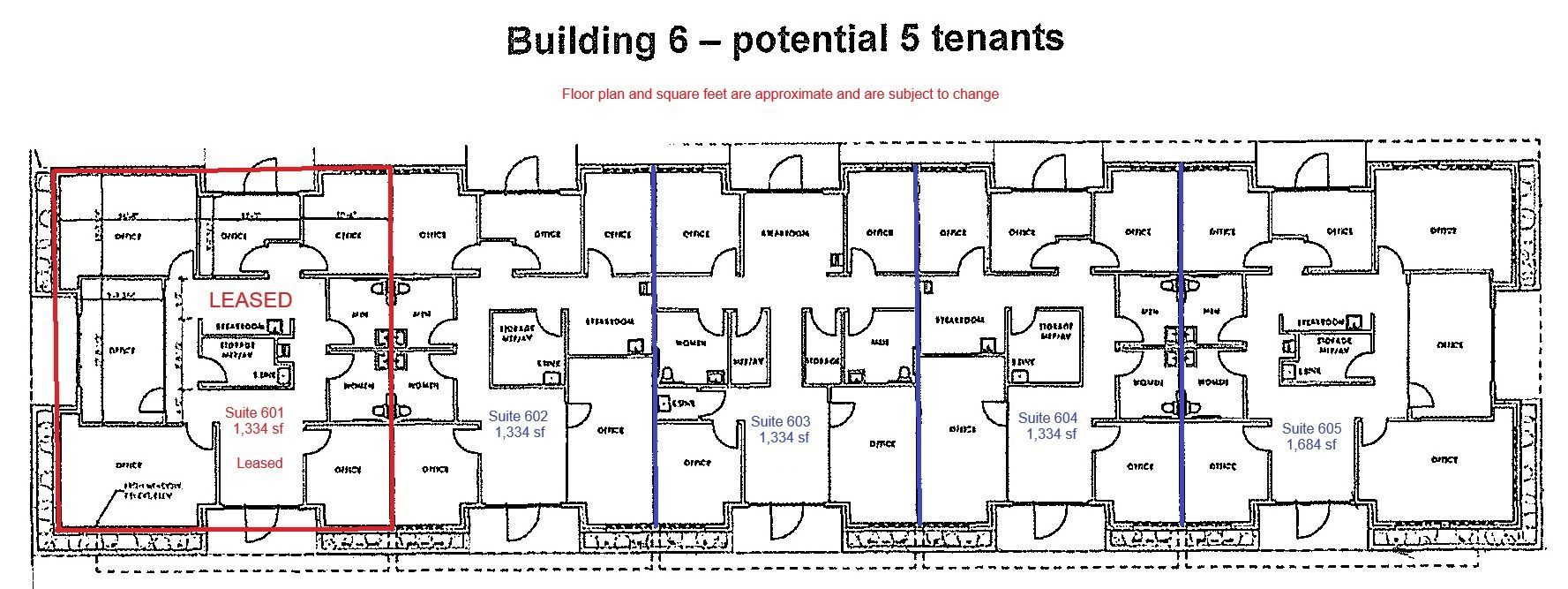 Floor Plan: Building 6