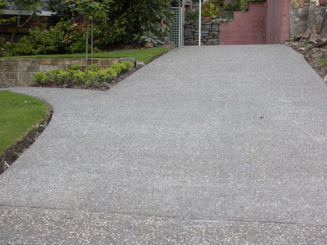 Aggregate Concrete Floor For Garden — Tasmania — Concrete Concepts Tasmania Pty Ltd