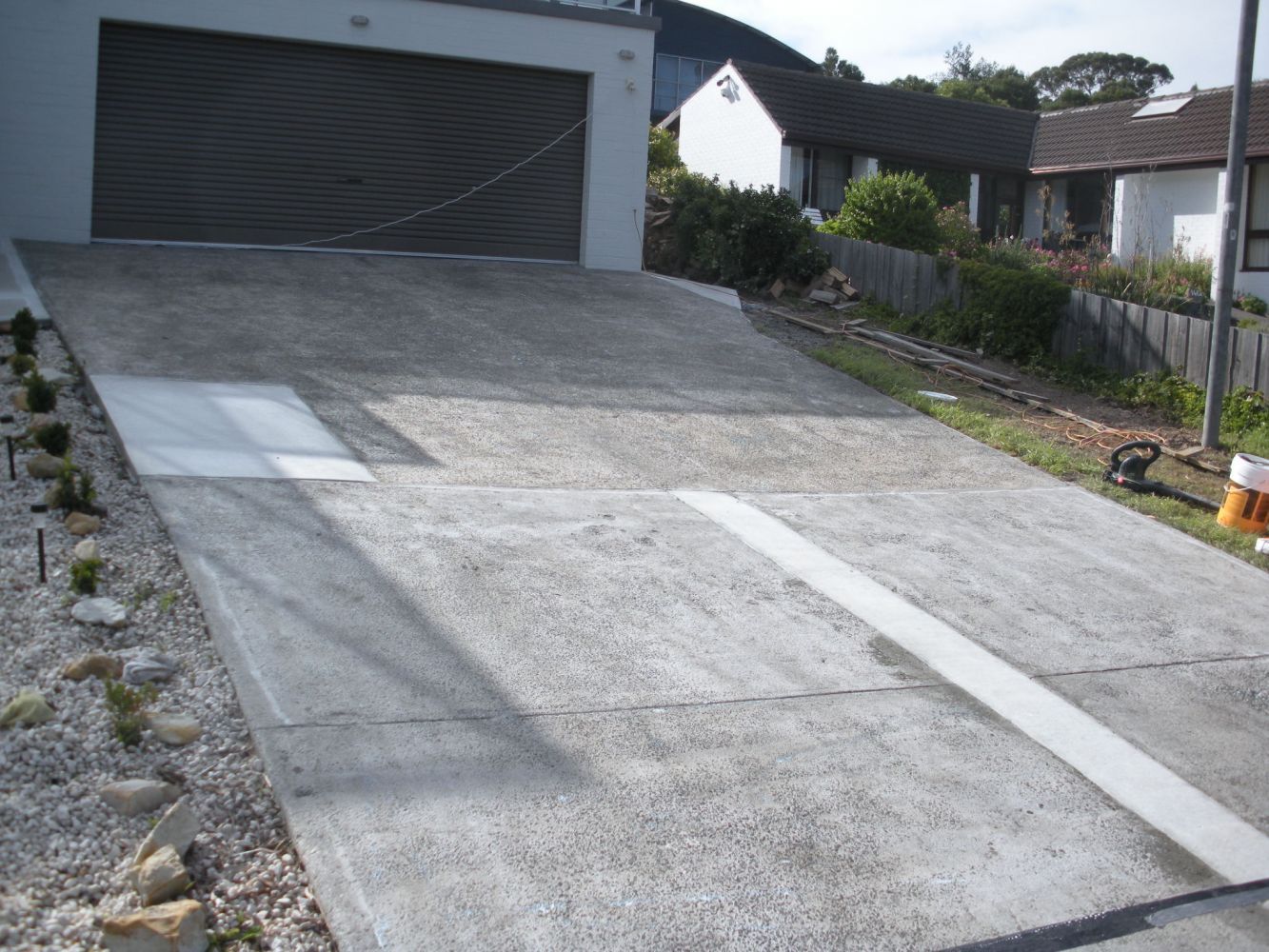 Before Resurfacing Old Garage Pathway — Tasmania — Concrete Concepts Tasmania Pty Ltd