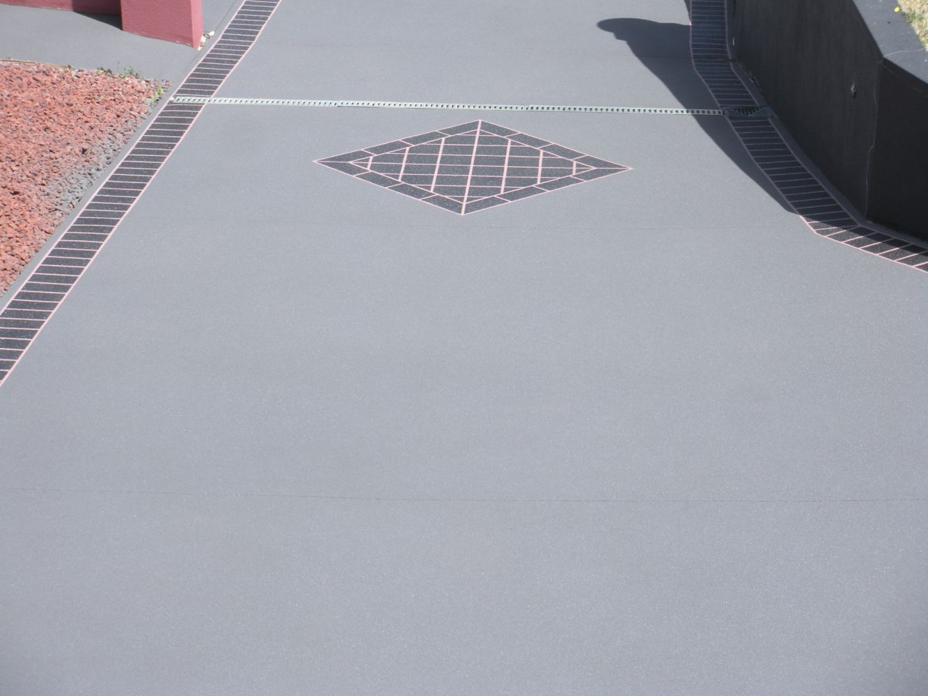 Parking with Diamond Pattern — Tasmania — Concrete Concepts Tasmania Pty Ltd