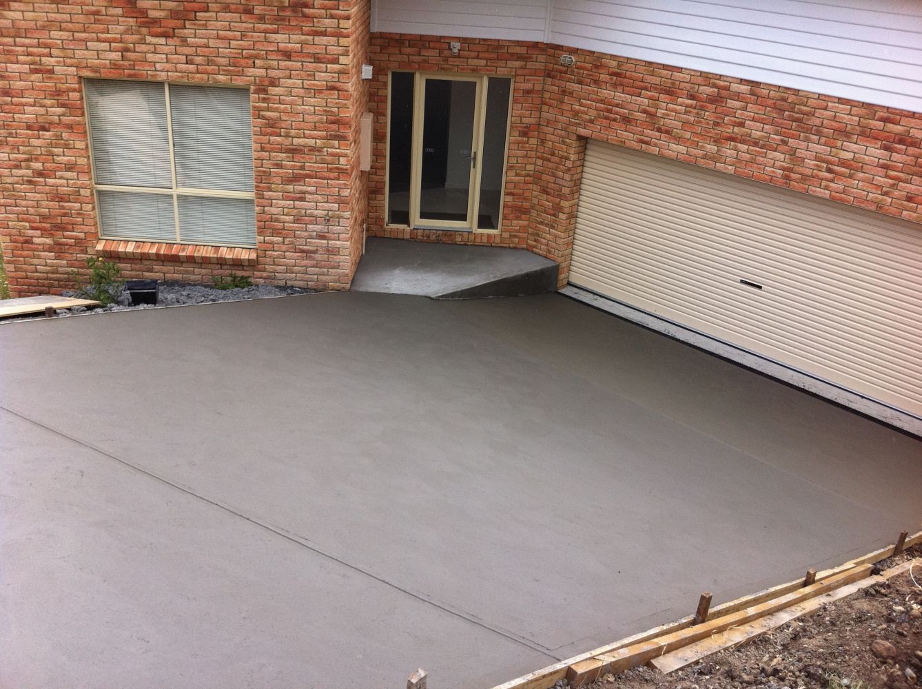 Concrete Floor Leading to the Garage — Tasmania — Concrete Concepts Tasmania Pty Ltd