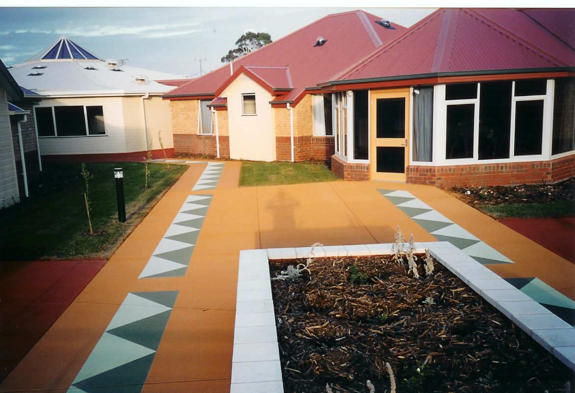 Patterned Spray-on Paving — Tasmania — Concrete Concepts Tasmania Pty Ltd