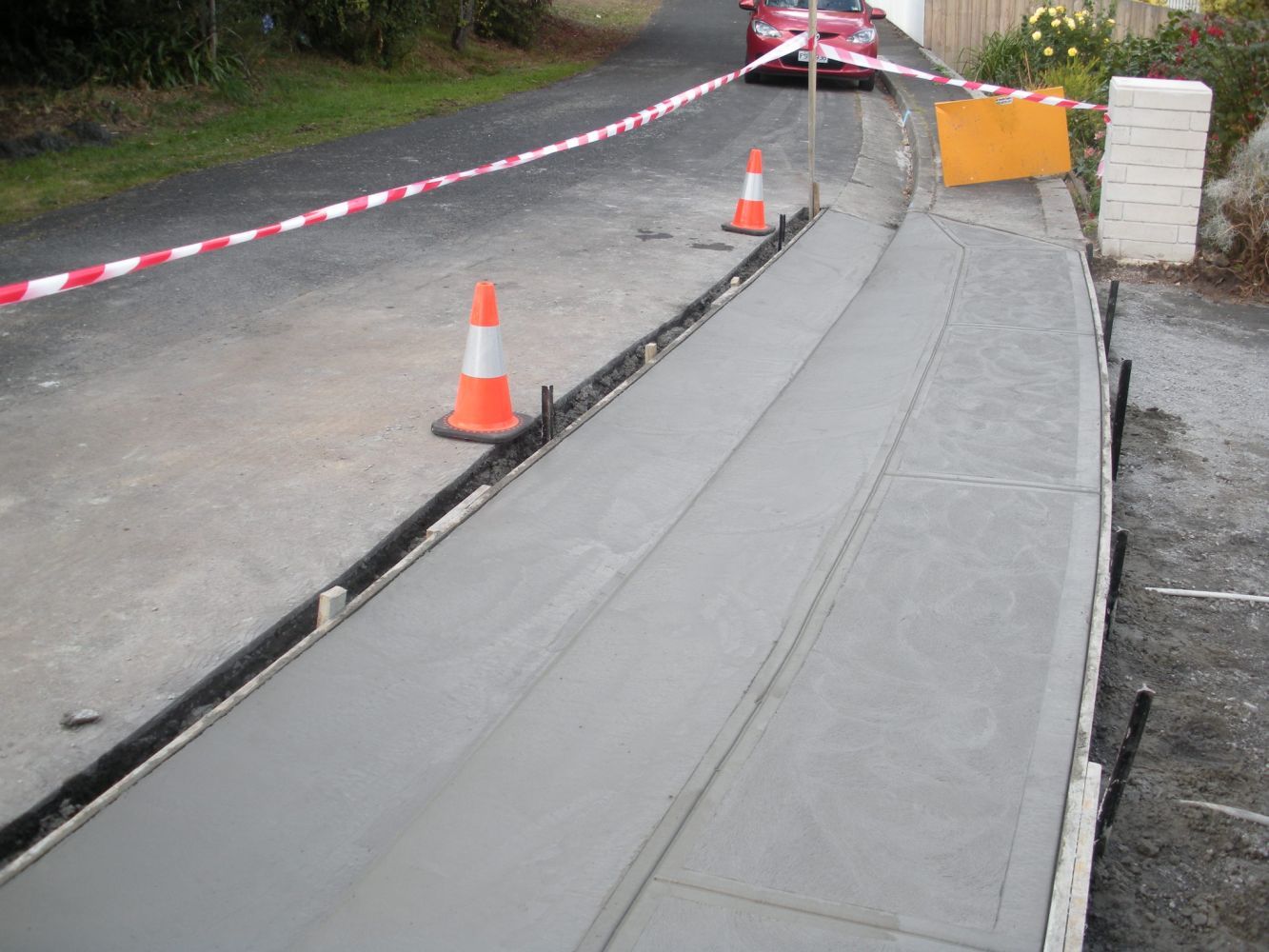 Finished Concrete Sidewalk — Tasmania — Concrete Concepts Tasmania Pty Ltd