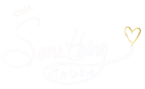 A white background with a gold heart on it.