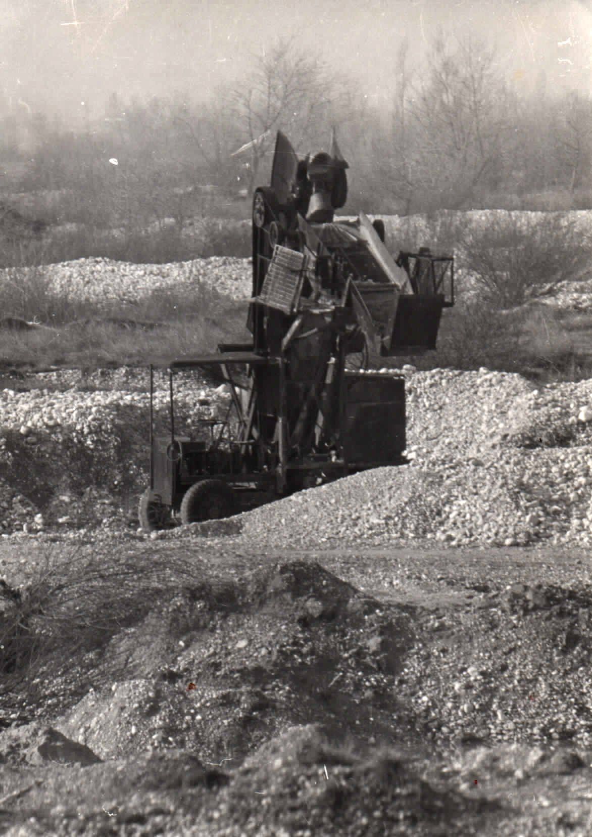 Foto storica di un cantiere edile