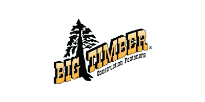 The logo for big timber construction partners has a tree on it.