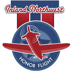 A logo for inland northwest honor flight