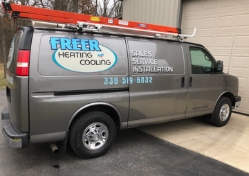 Freer Heating & Cooling company truck