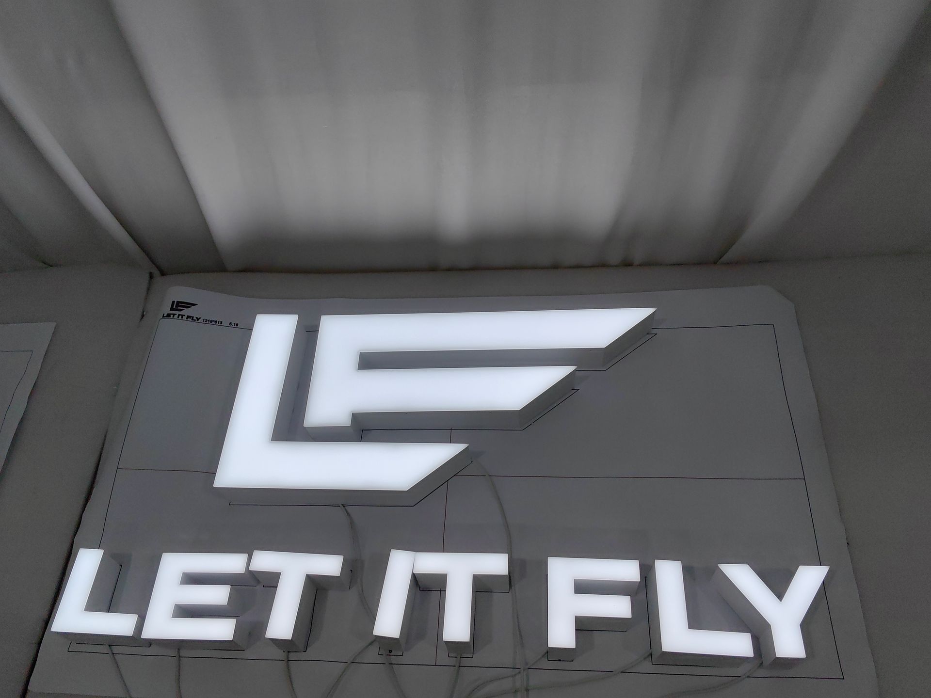 LED Let It Fly Sign