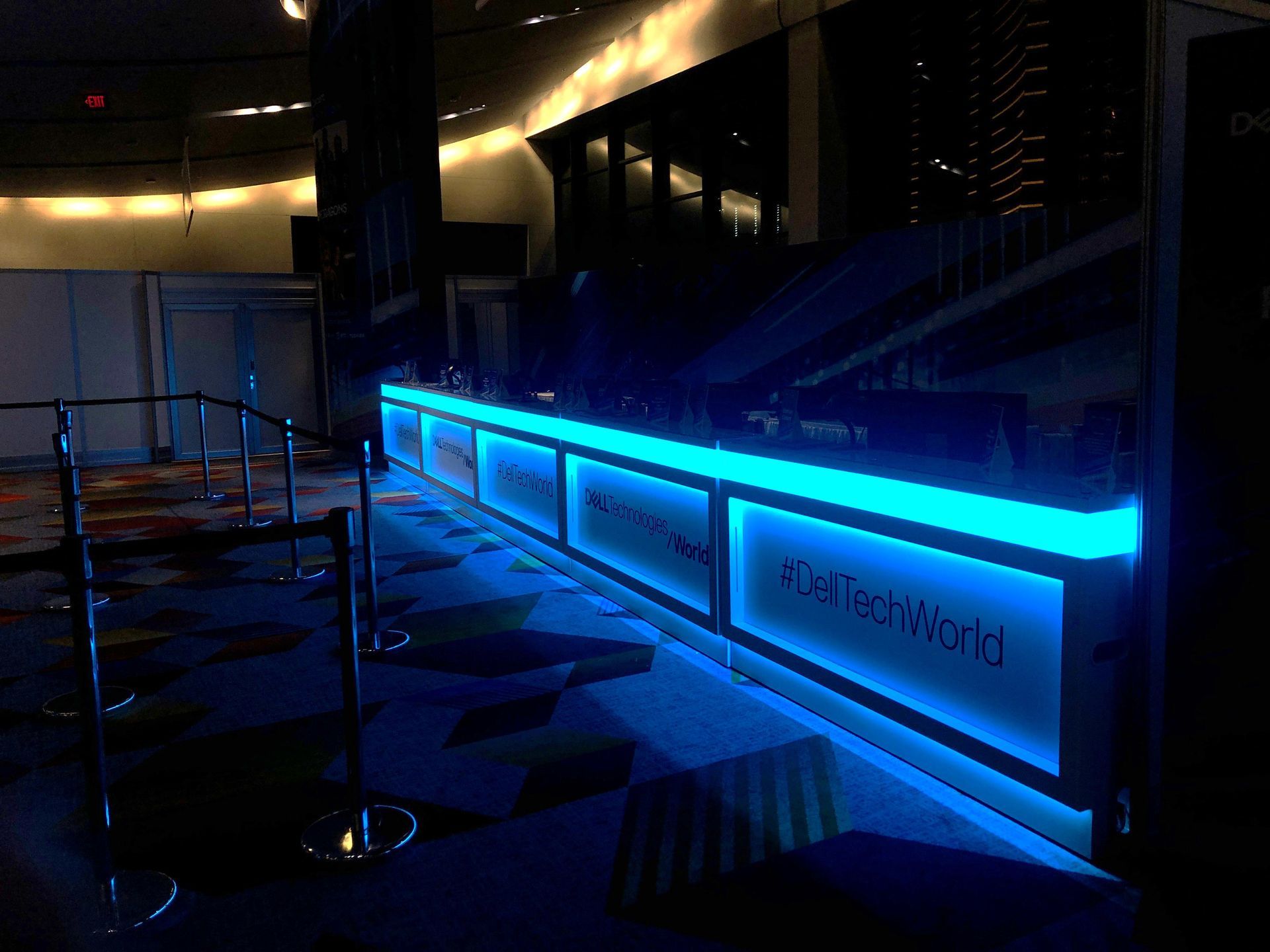 Lit Up Counter at Dell