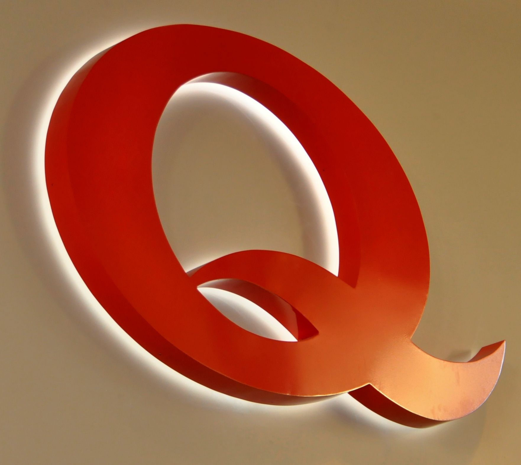 Halo Lit Q Sign