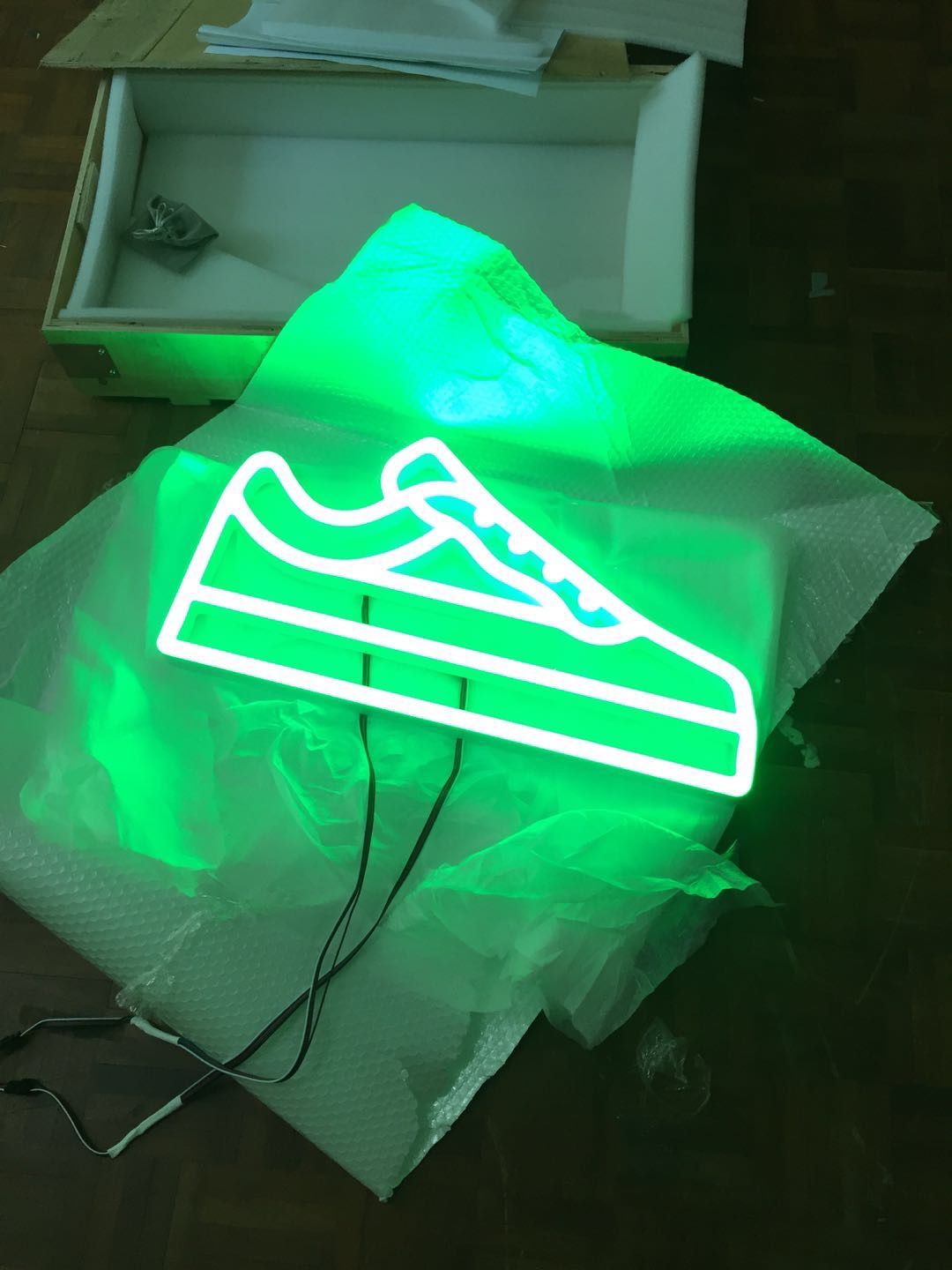 Neon SIgn that looks like a shoe