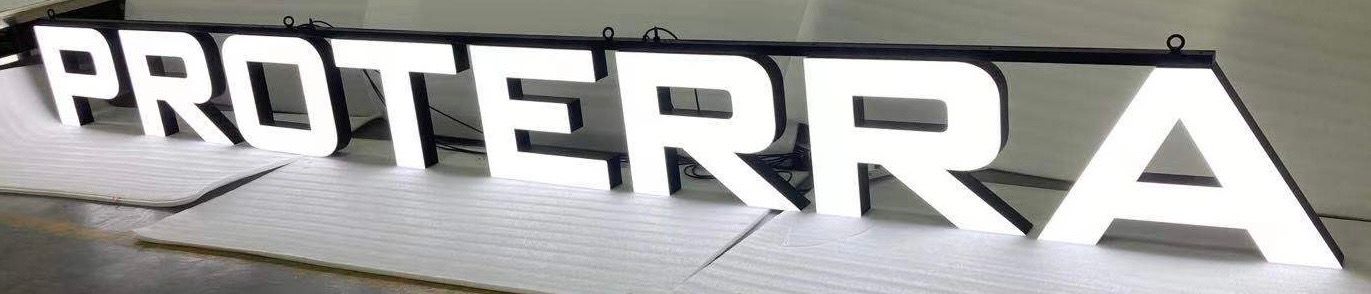 Lit Up Caterpillar Sign