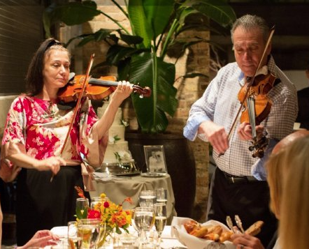 Violin on music sheet