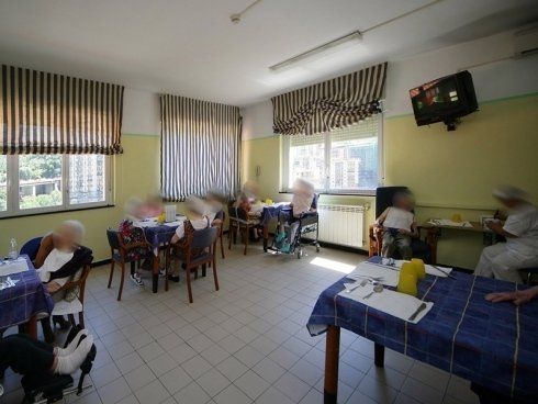 sala relax della residenza per anziani